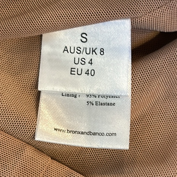 Bronx & Banco Blue Saba Leaf Appliqué Lace Midi Dress Size Small - Picture 11 of 12